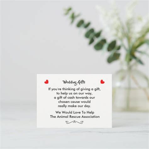 How to request charity donations as a wedding gift .